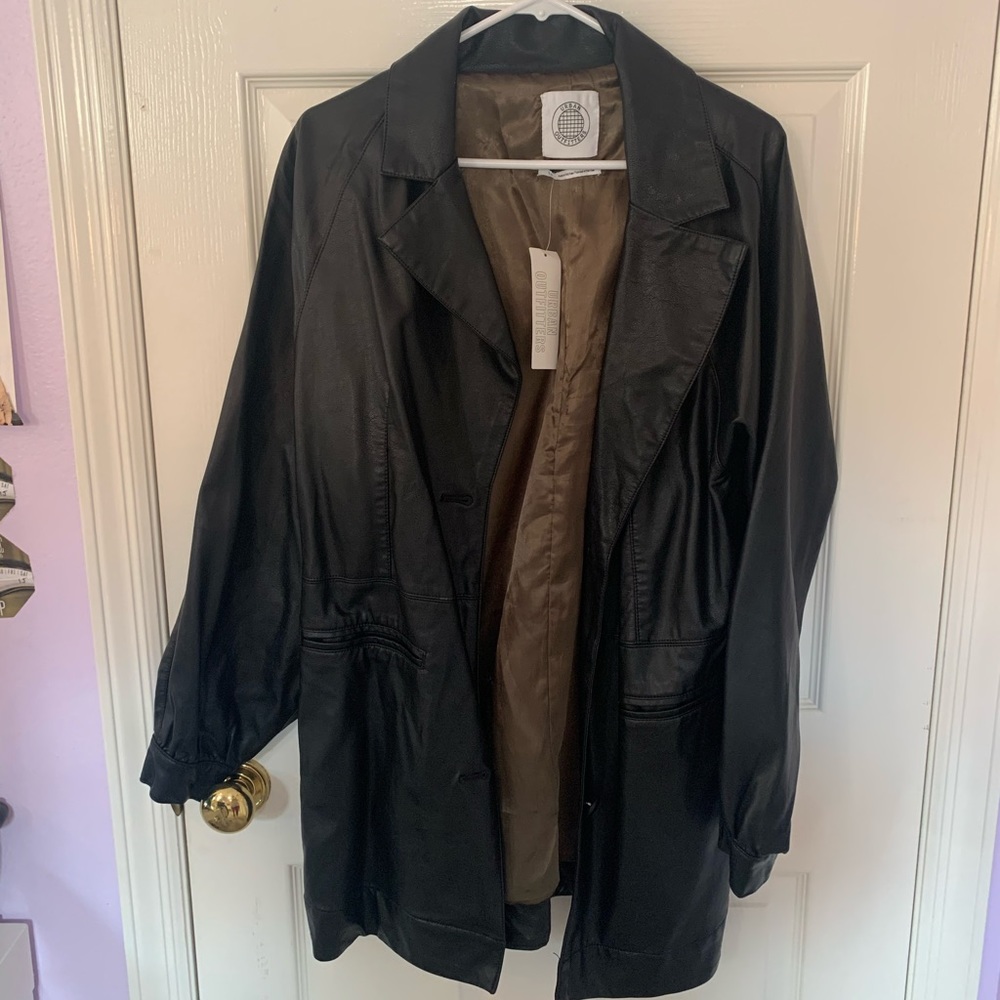 Urban Outfitters Oversized Leather Jacket